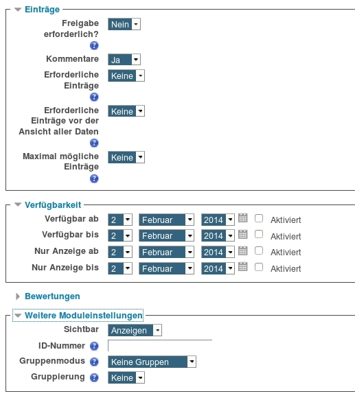 Datenbank Konfiguration